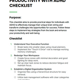 Productivity with ADHD BUNDLE