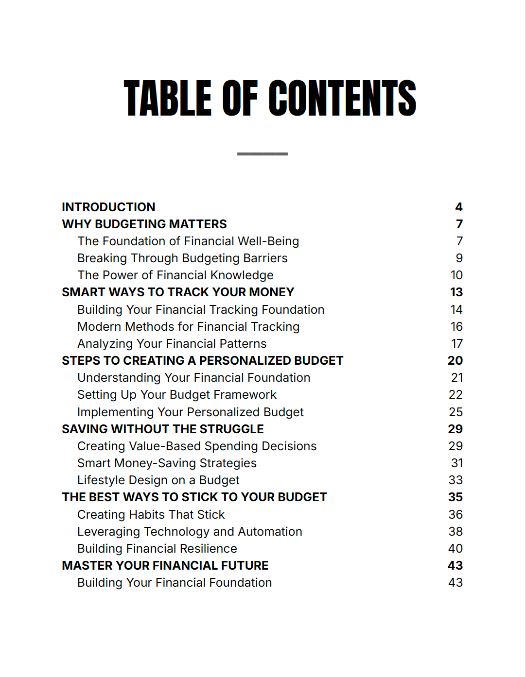 Personal Finance & Budgeting Toolkit