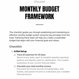 Personal Finance & Budgeting Toolkit