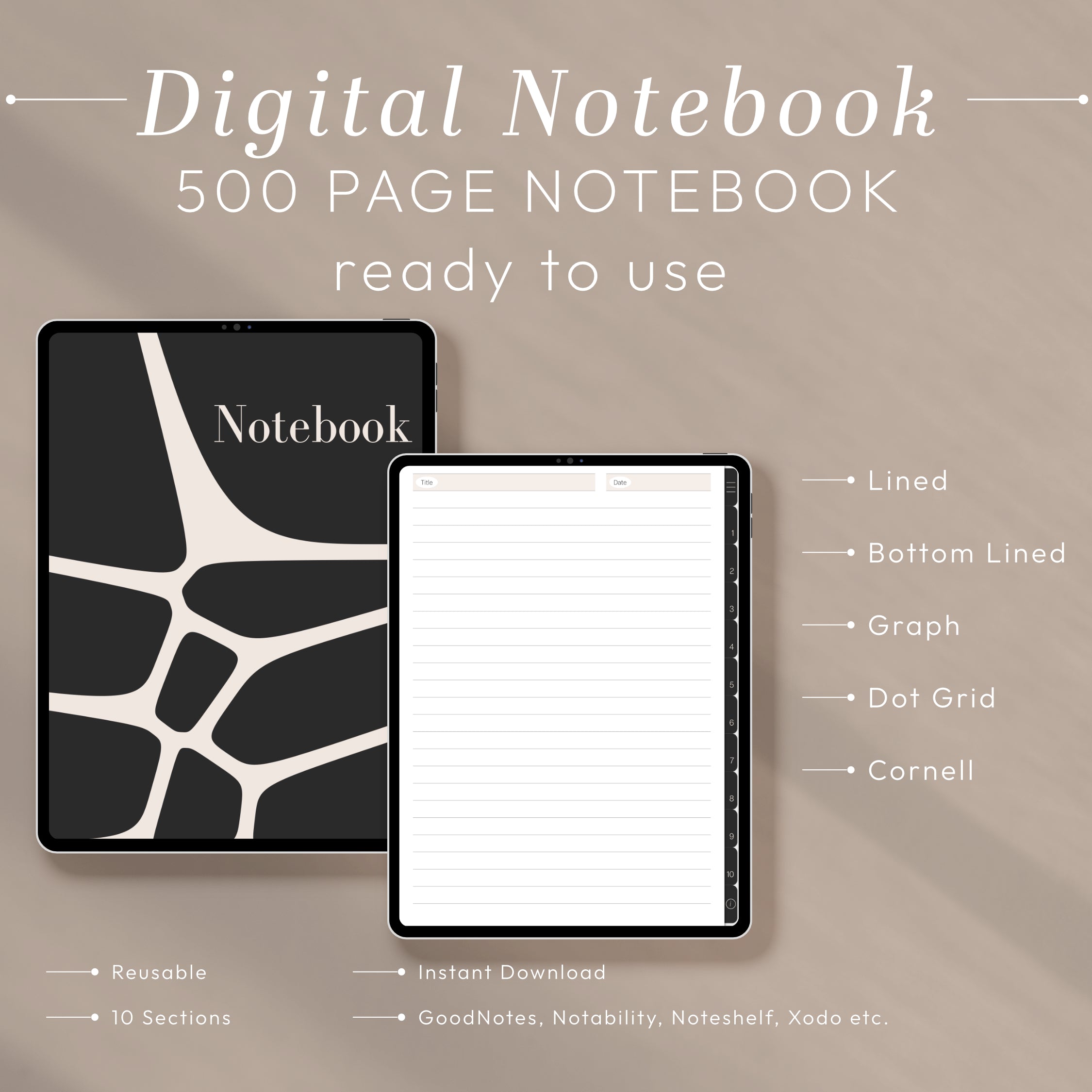 2026 All-in-One STUDENT Digital Planner and Notebook BUNDLE