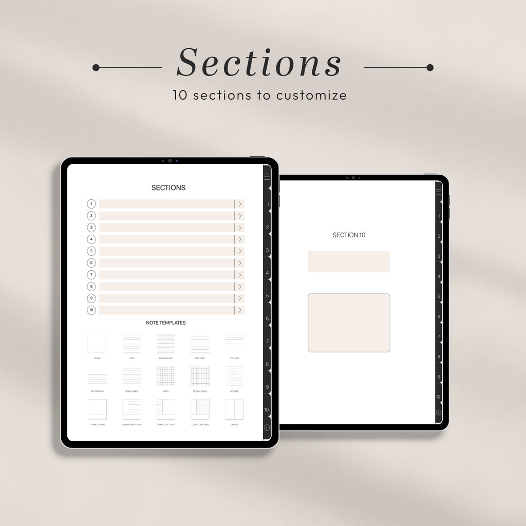 All-In-One PORTRAIT Digital Planner & Notebook BUNDLE