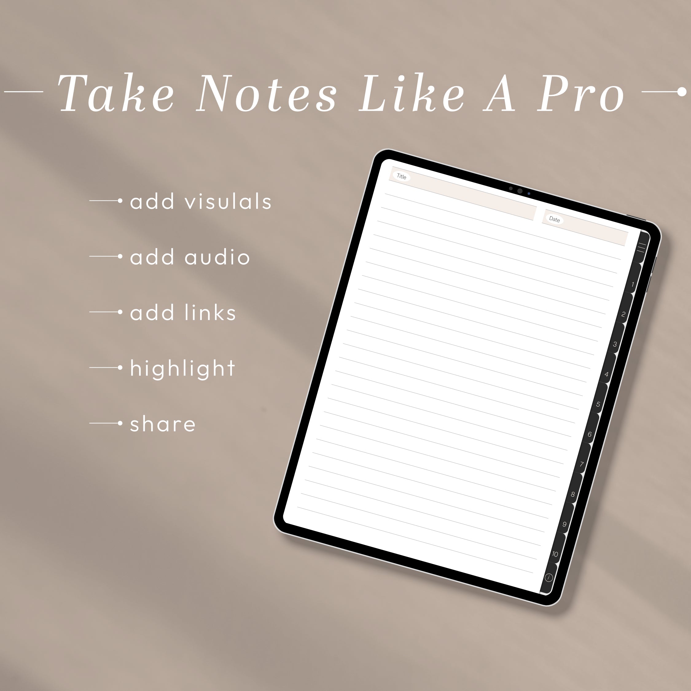 All-In-One PORTRAIT Digital Planner & Notebook BUNDLE