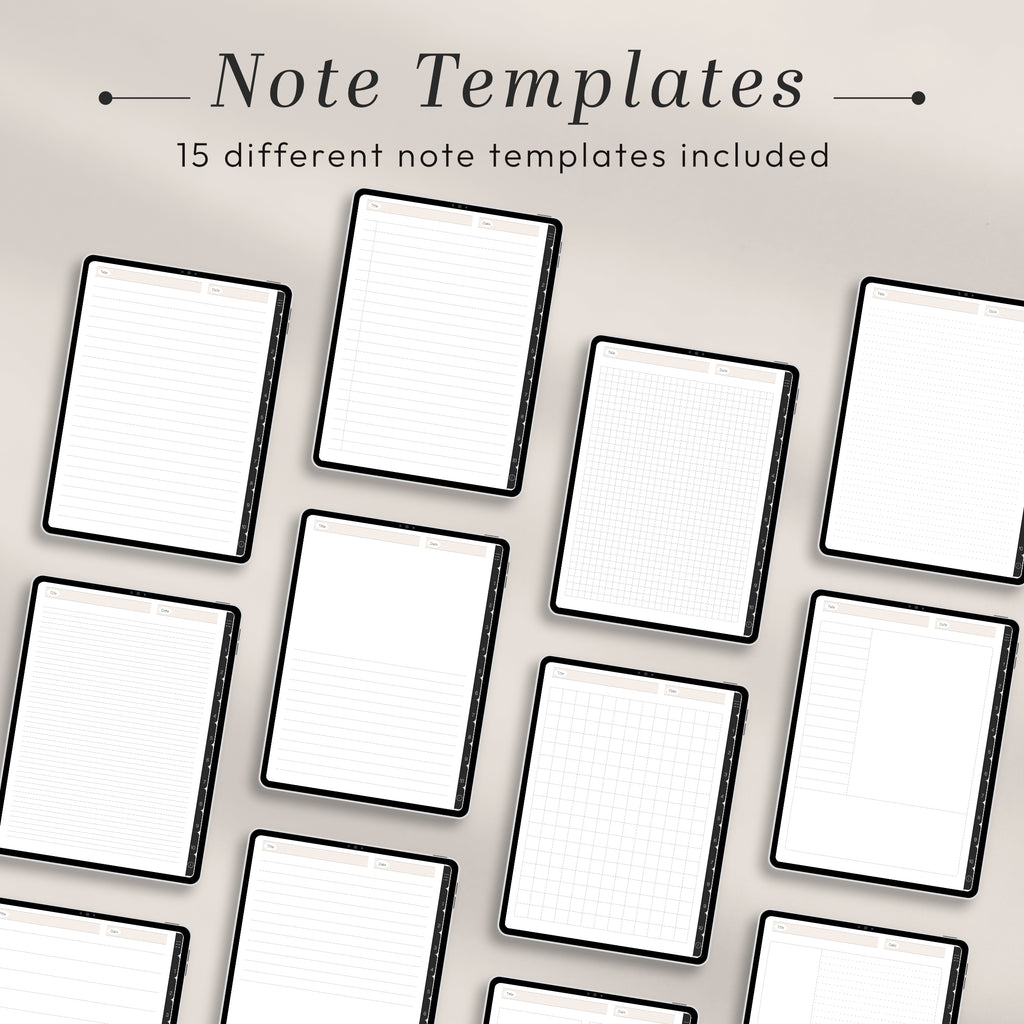 All-In-One PORTRAIT Digital Planner & Notebook BUNDLE