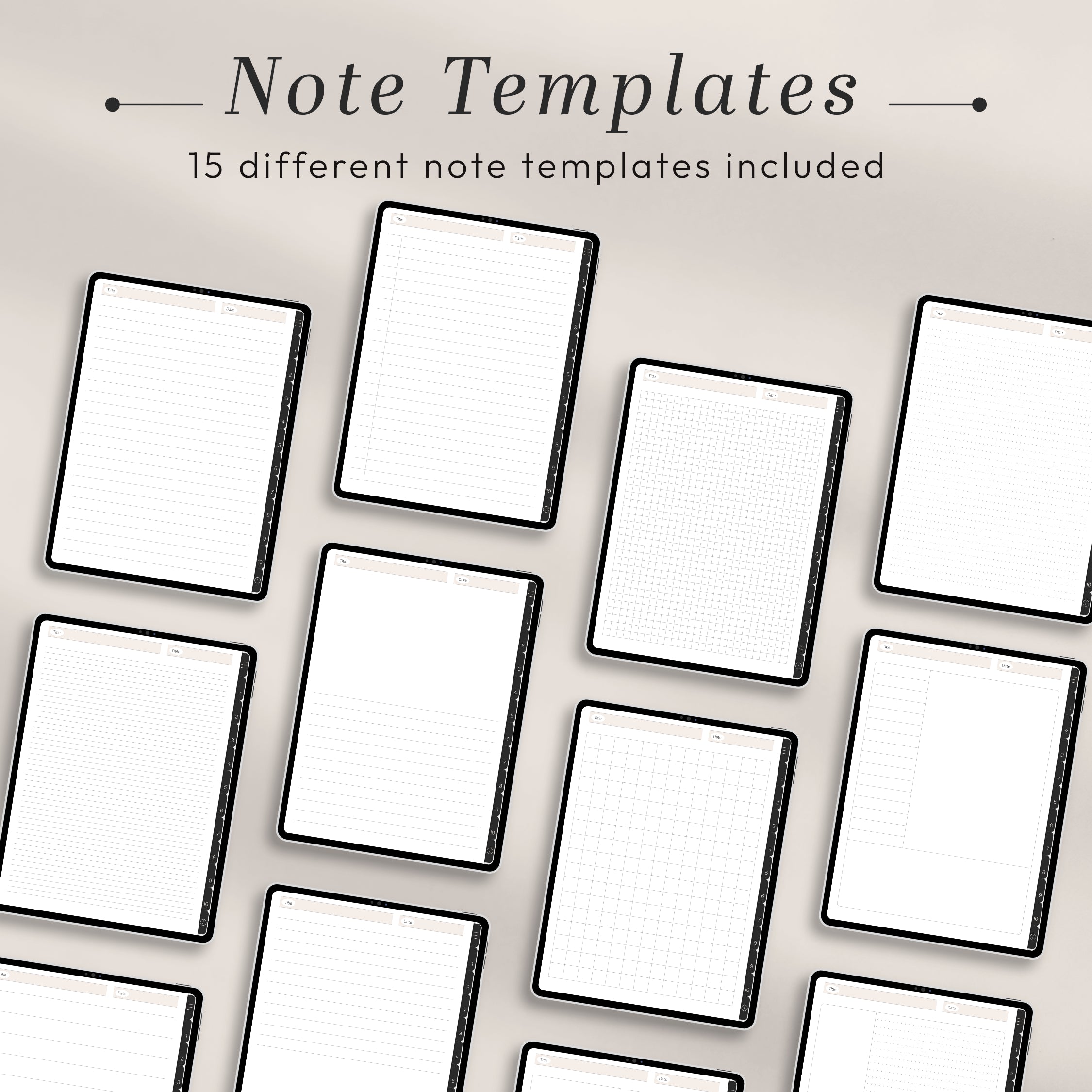 All-In-One PORTRAIT Digital Planner & Notebook BUNDLE