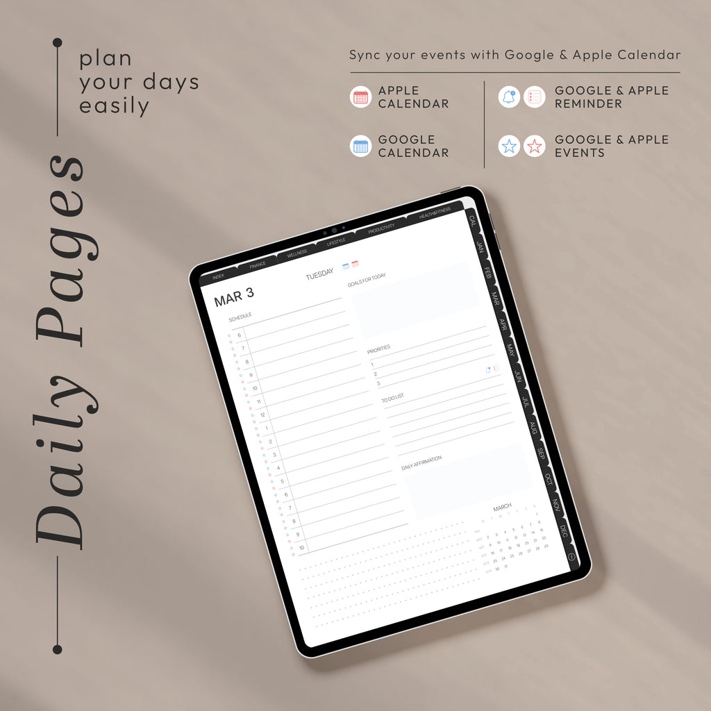 All-In-One PORTRAIT Digital Planner & Notebook BUNDLE