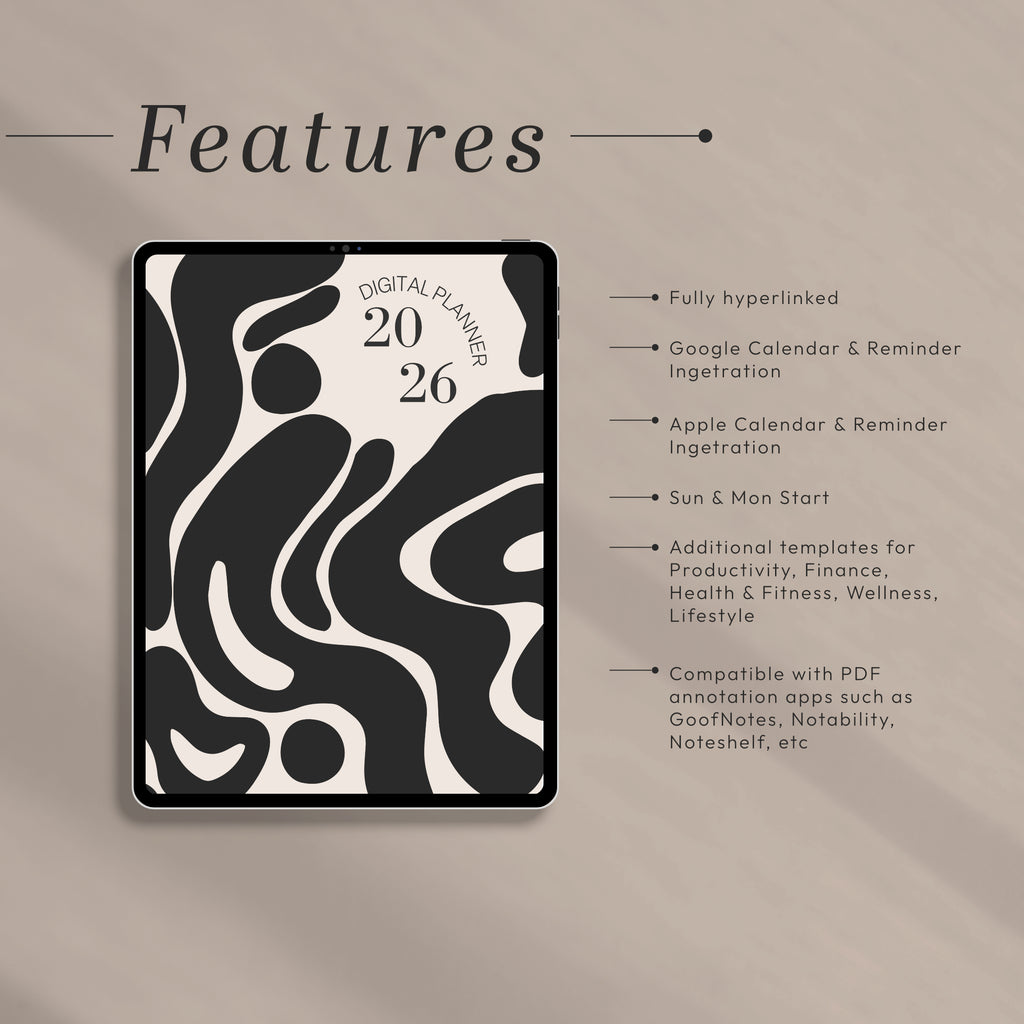 All-In-One PORTRAIT Digital Planner & Notebook BUNDLE