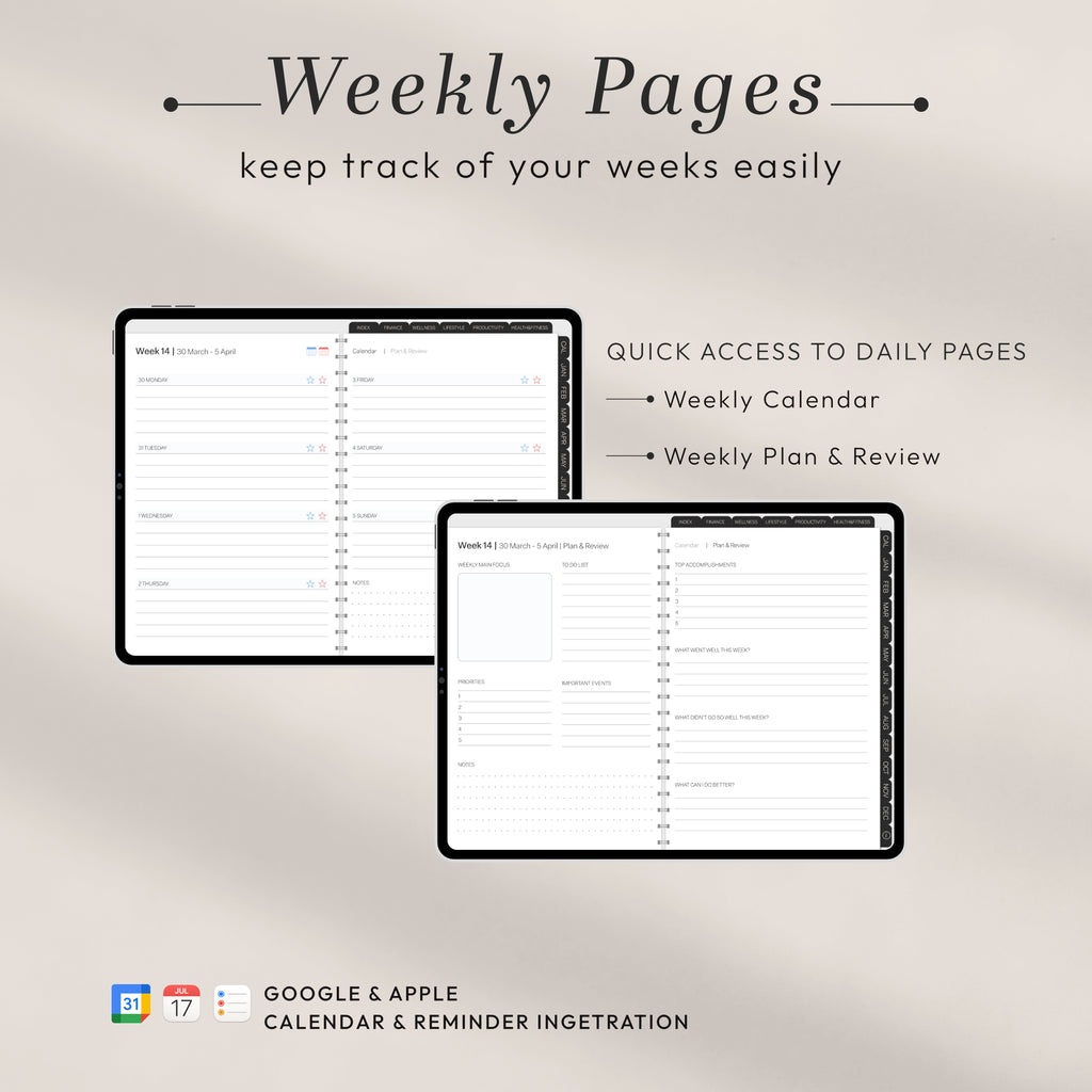 All-In-One LANDSCAPE Digital Planner & Notebook BUNDLE