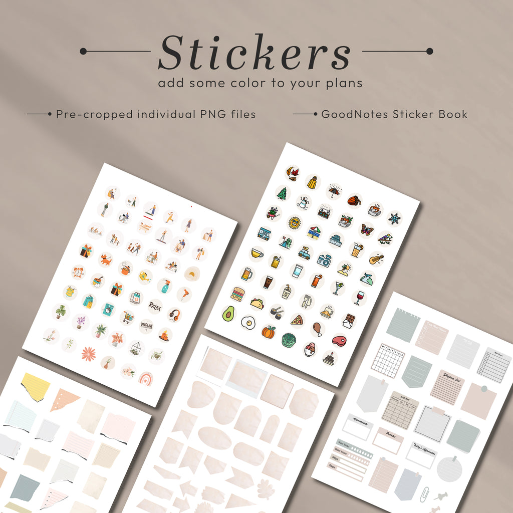 All-In-One LANDSCAPE Digital Planner & Notebook BUNDLE