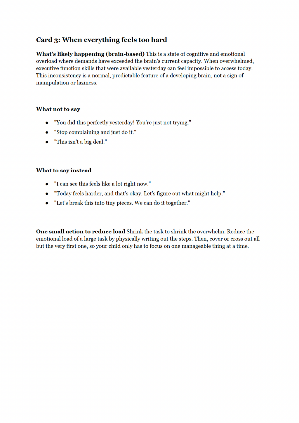 Executive Functioning Made Simple - A Practical Parenting Guide to Building Organization, Focus & Independence -TOOLKIT