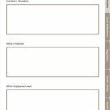 Parenting Reflection Notebook