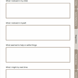 Parenting Reflection Notebook