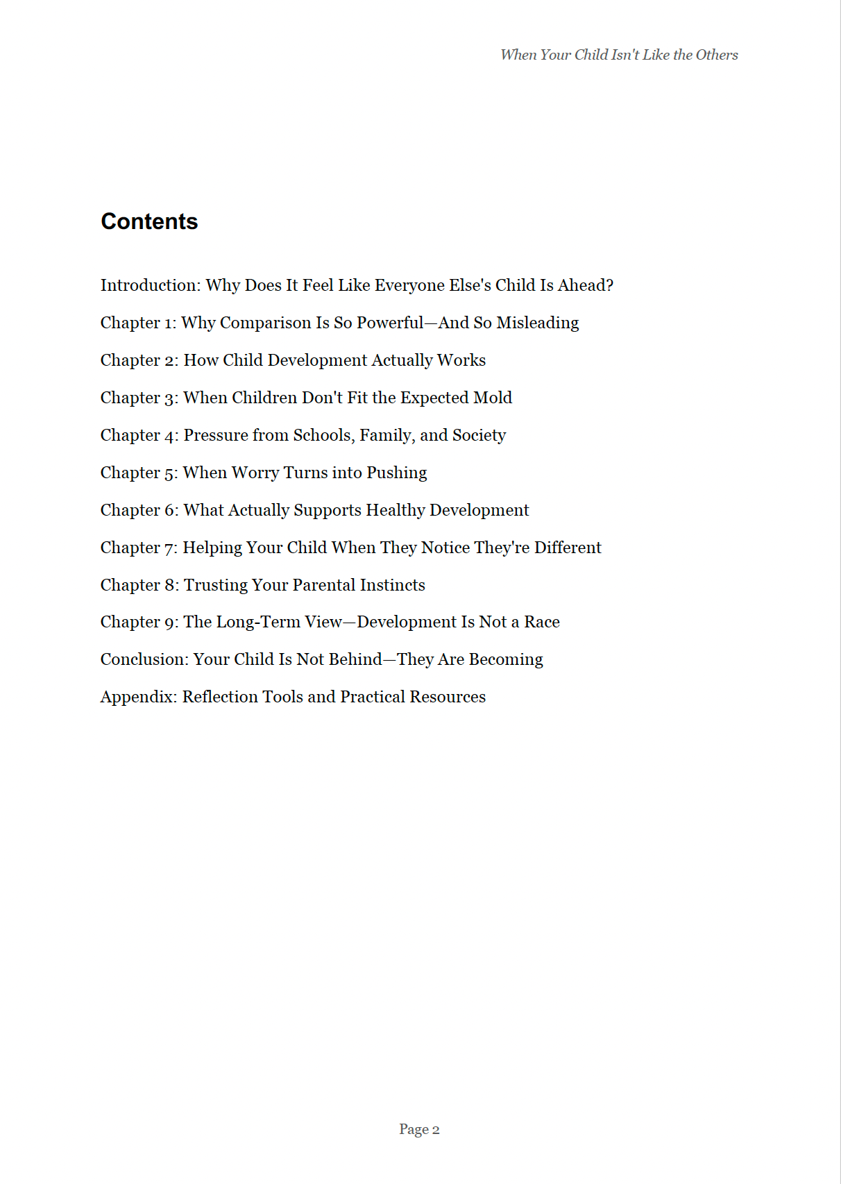 When Your Child Isn’t Like the Others A Calm, Practical Parenting Guide to Understanding Differences, Supporting Confidence & Emotional Well-Being