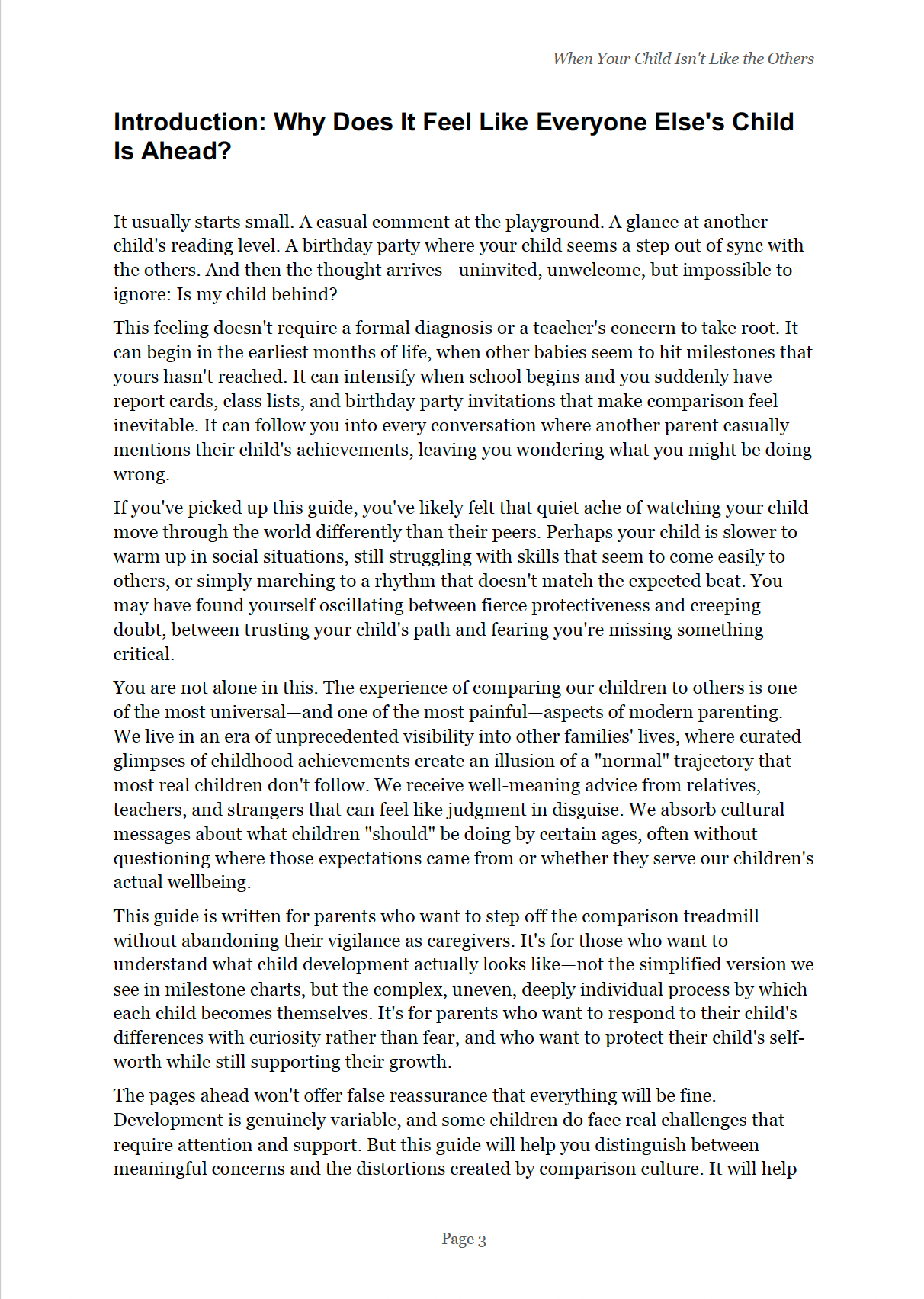 When Your Child Isn’t Like the Others A Calm, Practical Parenting Guide to Understanding Differences, Supporting Confidence & Emotional Well-Being