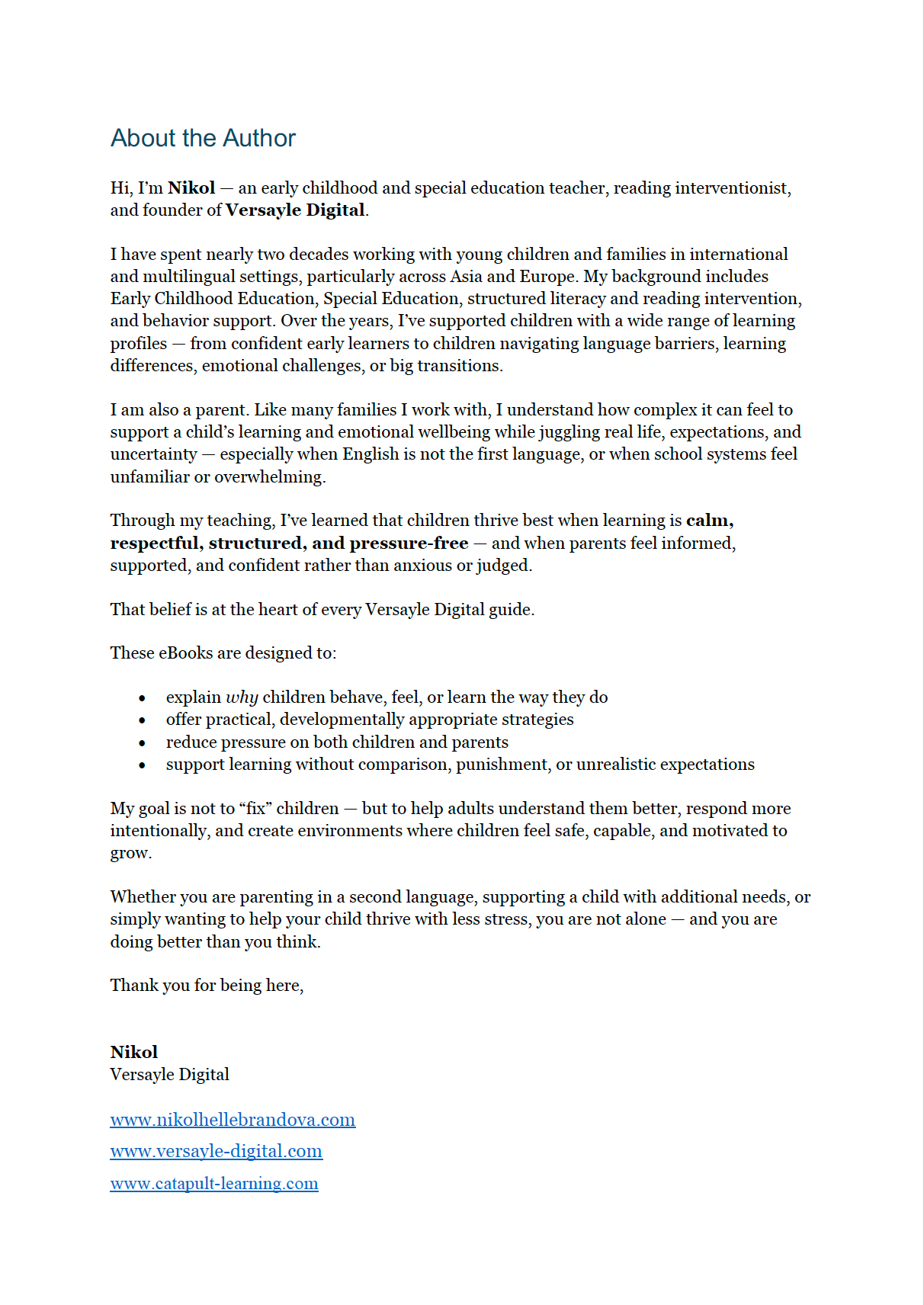 When Your Child Isn’t Like the Others A Calm, Practical Parenting Guide to Understanding Differences, Supporting Confidence & Emotional Well-Being