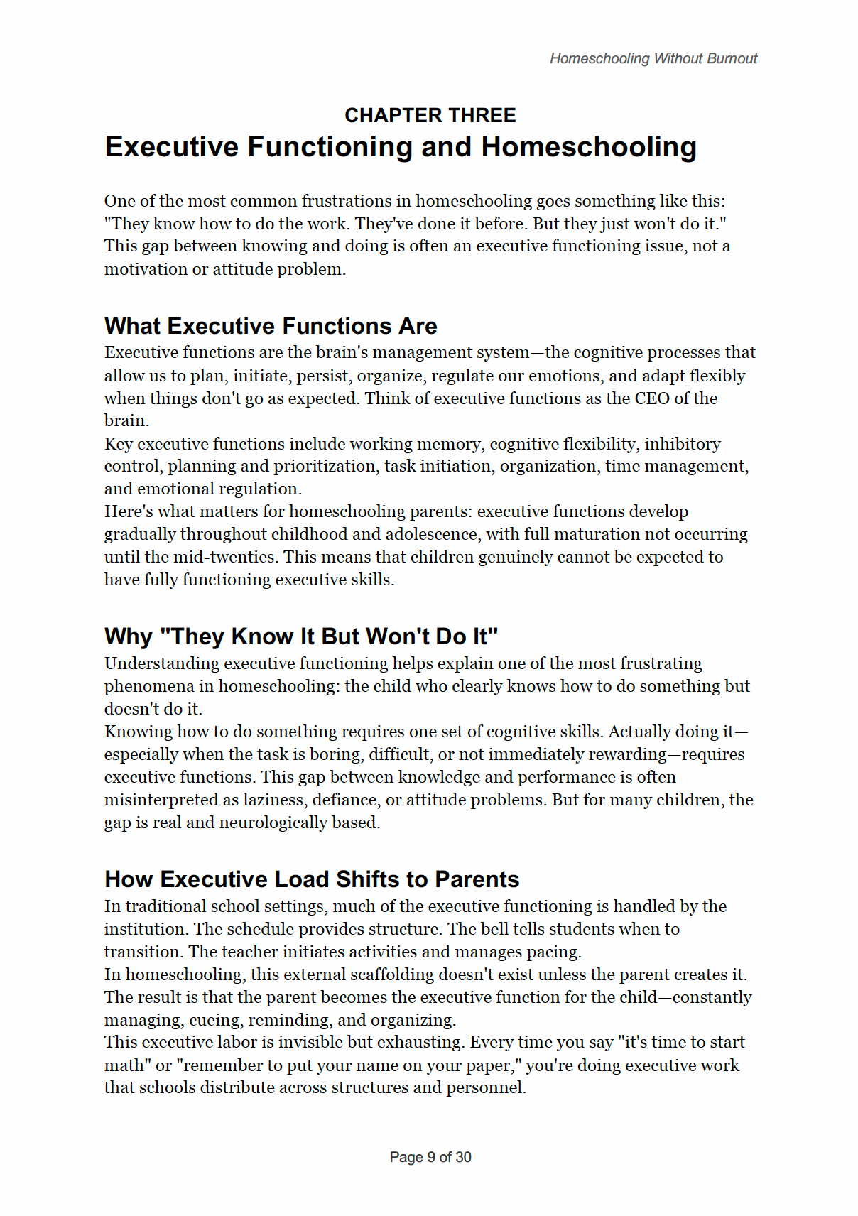 Homeschooling Without Burnout - A Practical Parenting Guide to Sustainable Learning, Emotional Balance & Family Well-Being