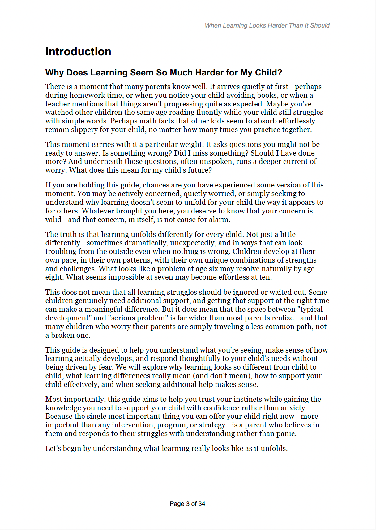 When Learning Looks Harder Than It Should - A Parenting Guide to Understanding Learning Struggles & Supporting Confidence