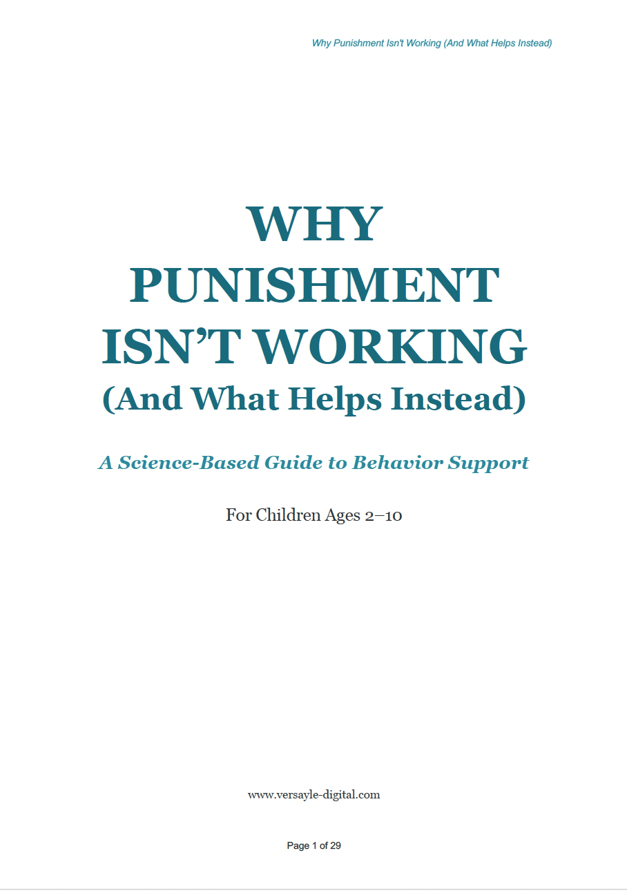 Why Punishment Isn’t Working A Science-Based Parenting Guide to Behavior Support - EBOOK + AUDIOBOOK