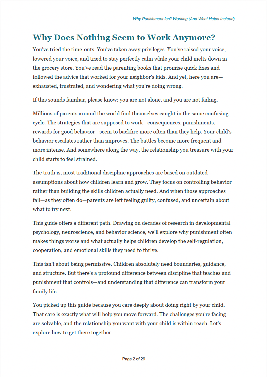 Why Punishment Isn’t Working A Science-Based Parenting Guide to Behavior Support - EBOOK + AUDIOBOOK