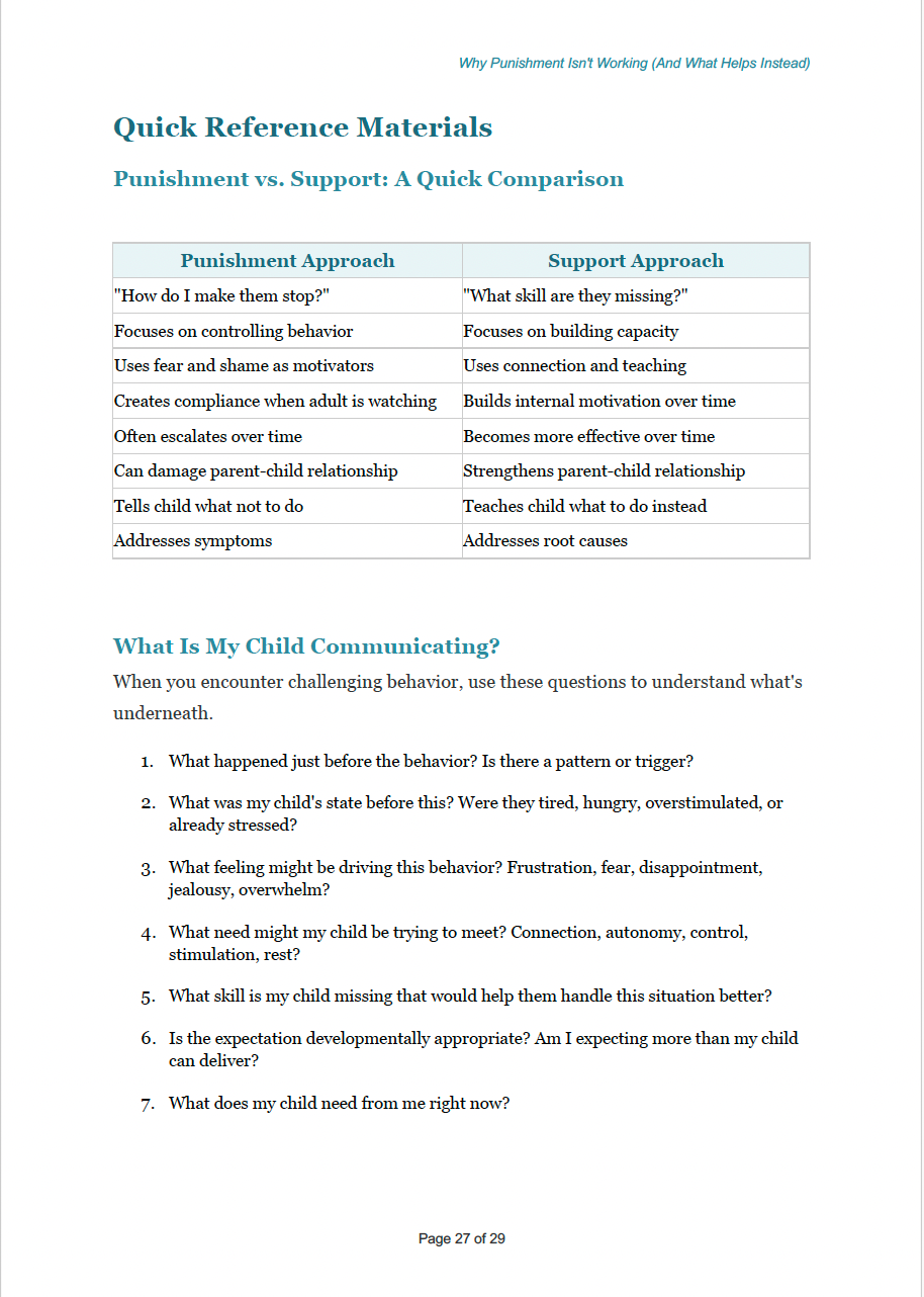 Why Punishment Isn’t Working A Science-Based Parenting Guide to Behavior Support - EBOOK + AUDIOBOOK