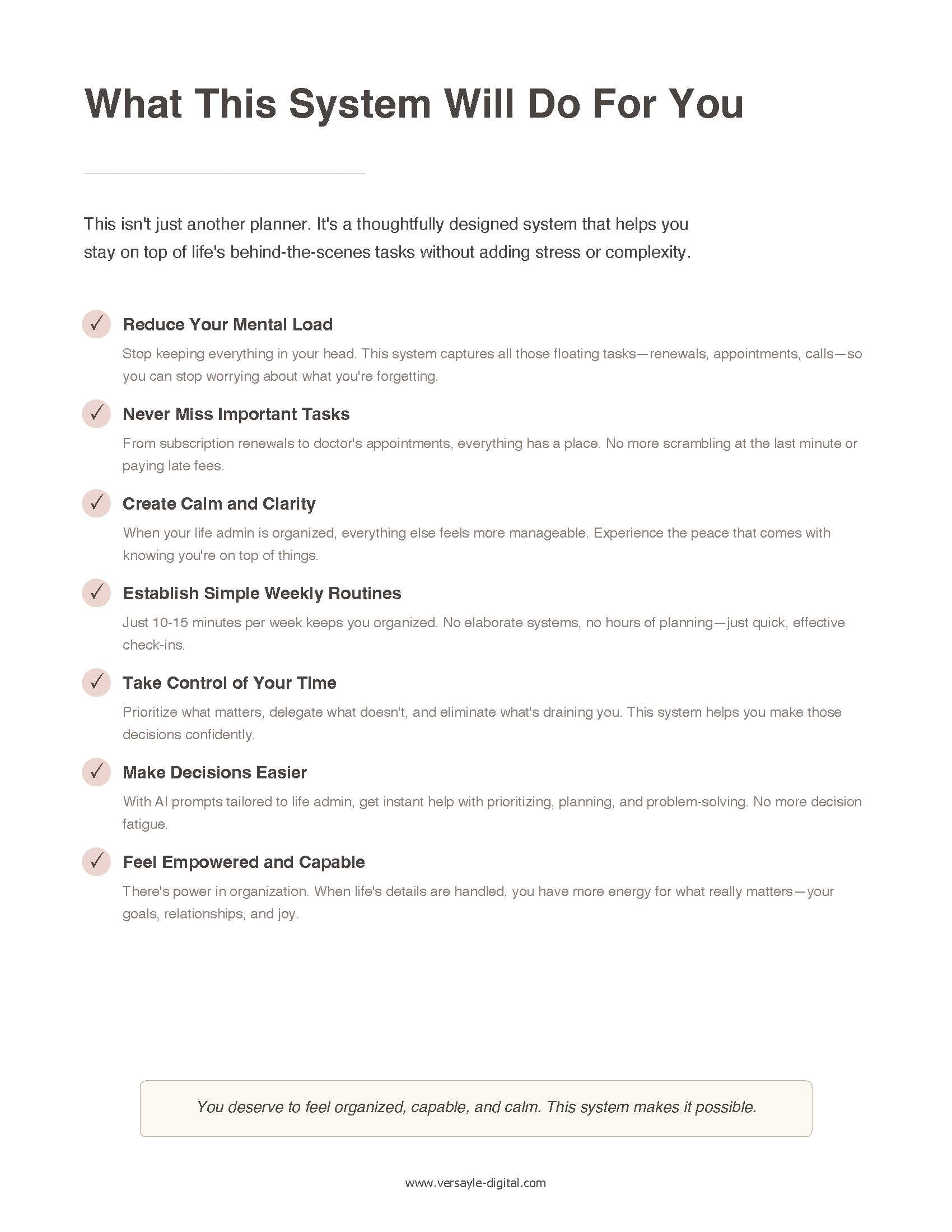 Life Admin Starter Kit • Essential Templates + Smart AI Prompts