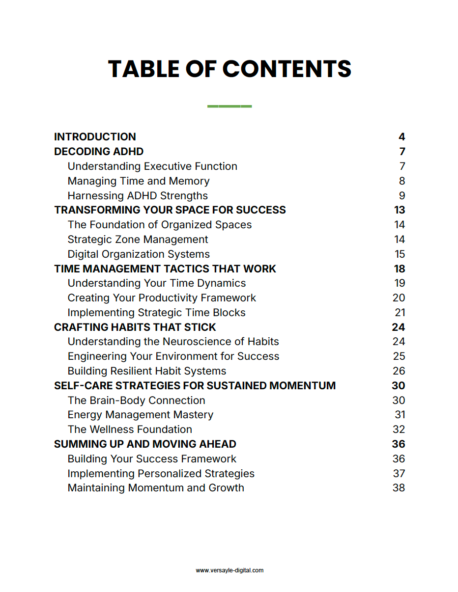 Productivity with ADHD eBOOK — Focus, Time Management & Support