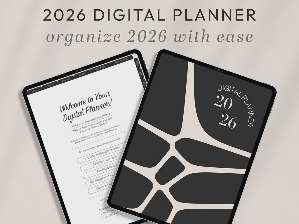 All-In-One PORTRAIT Digital Planner & Notebook BUNDLE