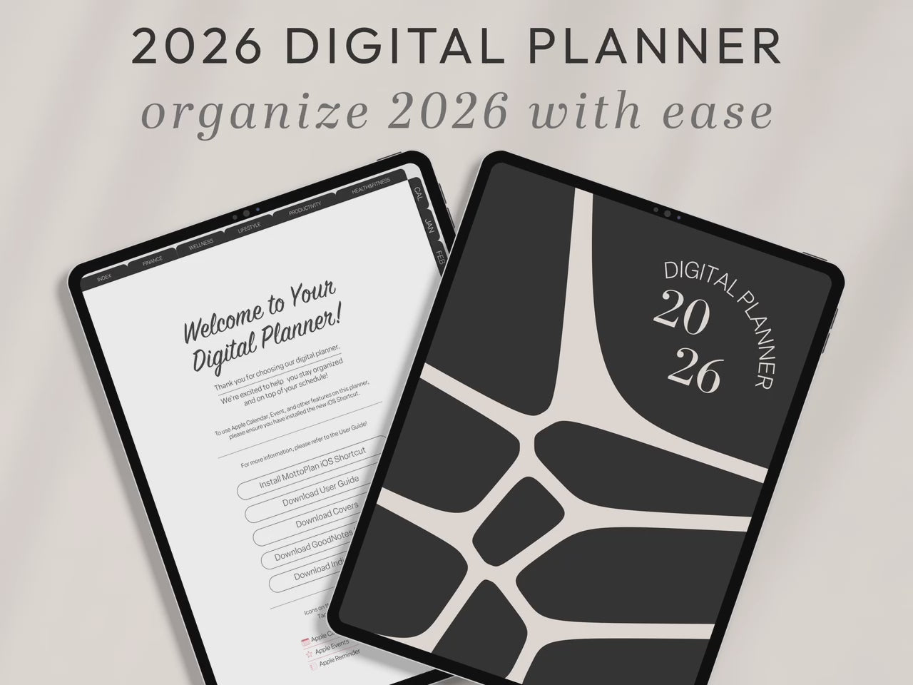 All-In-One PORTRAIT Digital Planner & Notebook BUNDLE