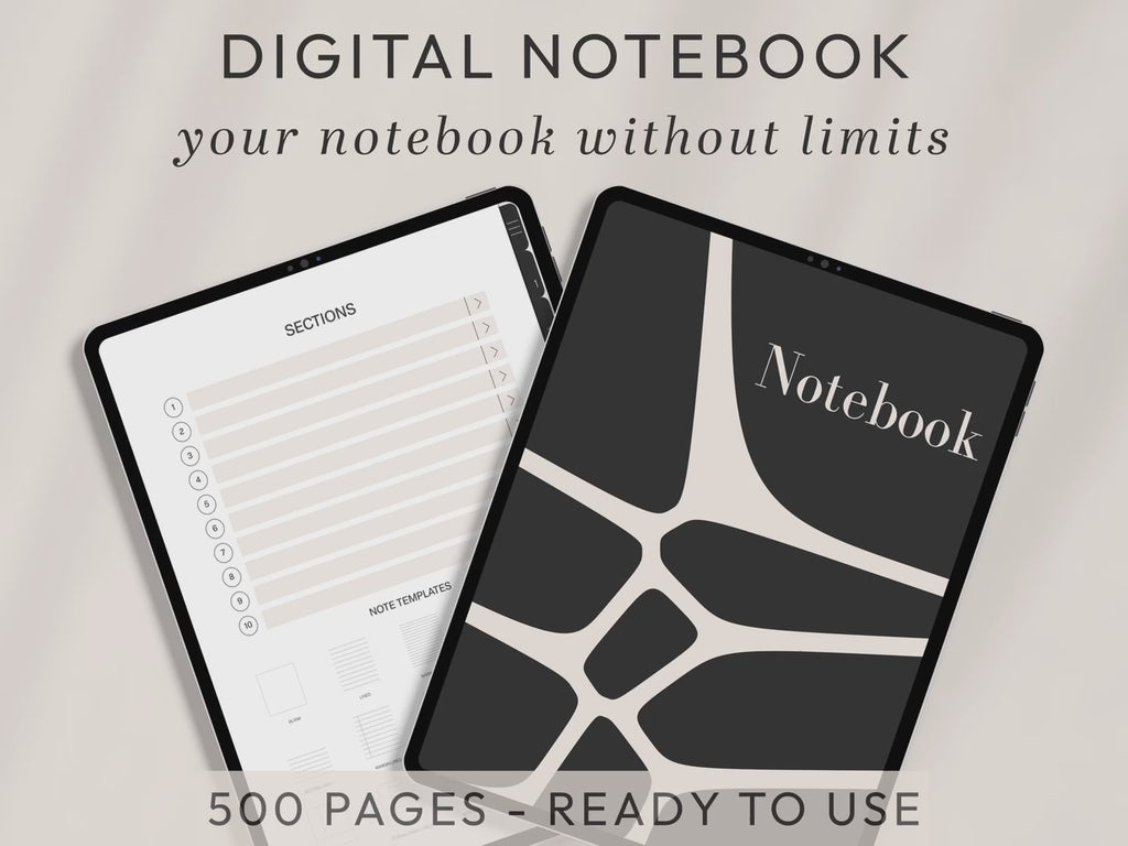 All-In-One PORTRAIT Digital Planner & Notebook BUNDLE