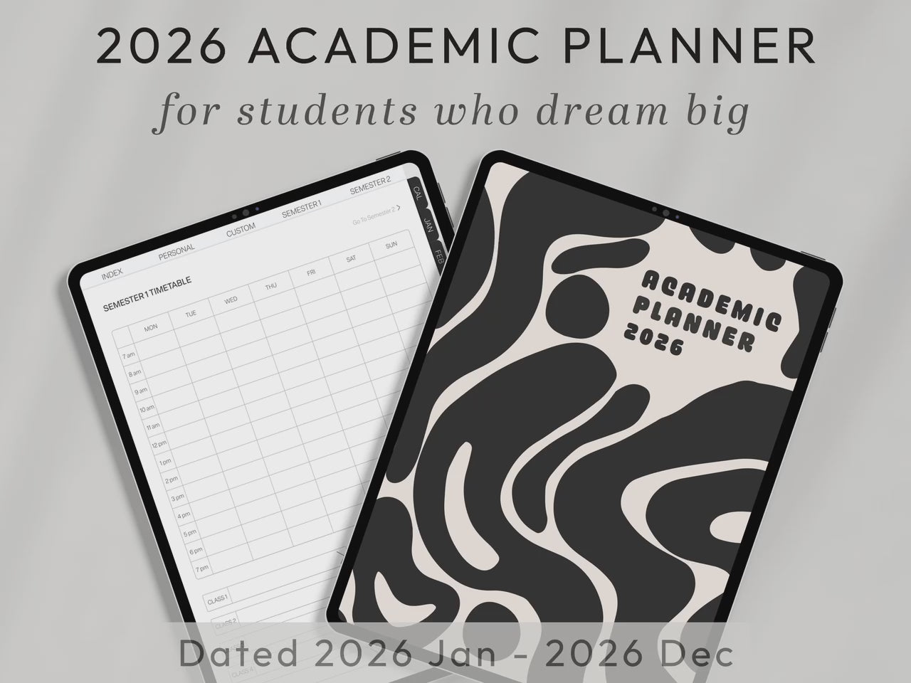 2026 All-in-One STUDENT Digital Planner and Notebook BUNDLE